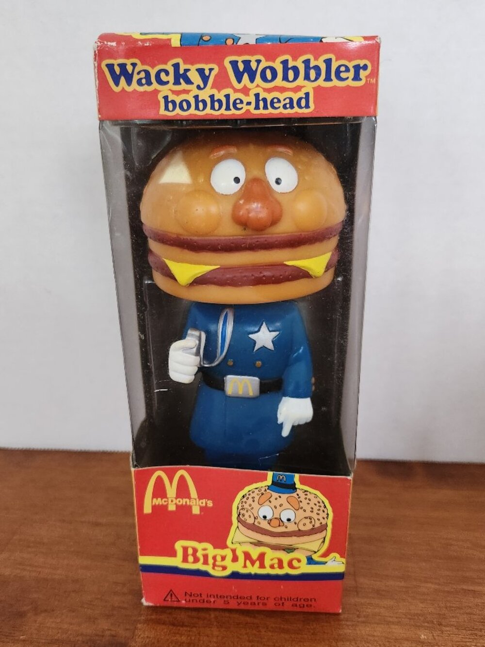 Funko Wacky Wobbler McDonalds OFFICER BIG MAC Bobble-Head Figure 2006 New Box T3